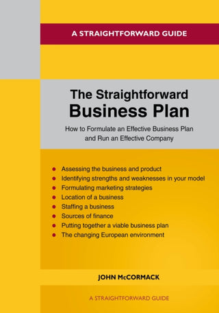 Cover image for 9781802365313 - The Straightforward Business Plan
