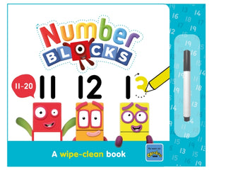 Cover image for 9781802630244 - Numberblocks 11-20: A Wipe-Clean Book