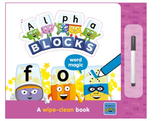 Cover image for 9781802630268 - Alphablocks Word Magic: A Wipe-Clean Book