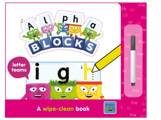 Cover image for 9781802630275 - Alphablocks Letter Teams: A Wipe-Clean Book