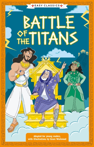 Cover image for 9781802631944 - Greek Classics: Battle of the Titans (Easy Classics)