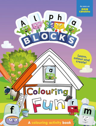 Supplemental image for 9781802632583 - Alphablocks Colouring Fun: A Colouring Activity Book