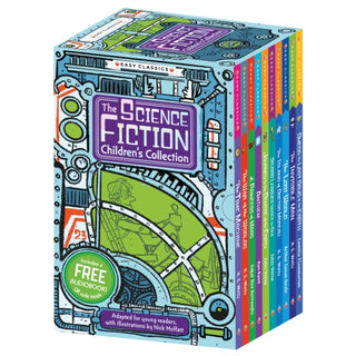 Cover image for 9781802635195 - Sci-Fi Classics Children's Collection: 10 Book Box Set
