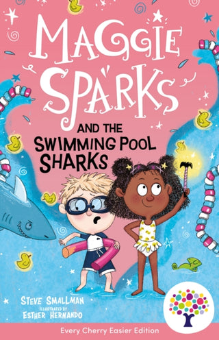 Cover image for 9781802636901 - Maggie Sparks and the Swimming Pool Sharks: Accessible Easier Edition