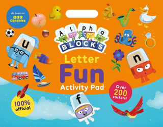 Cover image for 9781802636963 - Alphablocks Letter Fun Mini Activity Pad