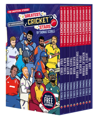 Cover image for 9781802638776 - The Greatest Cricket Stars 10 Book Collection