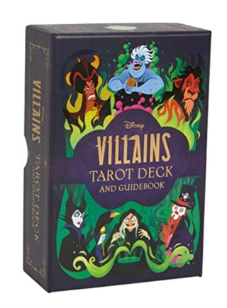 Cover image for 9781803364100 - Disney Villains Tarot Deck and Guidebook