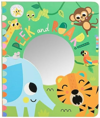 Cover image for 9781803372402 - LITTLE STARS PEEK & ROAR GATEFOLD MIRROR