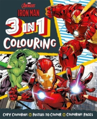 Supplemental image for 9781803686813 - Marvel Avengers Iron Man: 3 in 1 Colouring