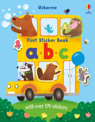Cover image for 9781803702773 - First Sticker Book abc