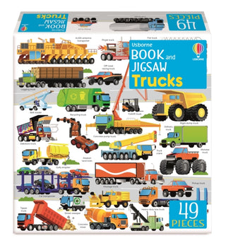 Cover image for 9781803704807 - Usborne Book and Jigsaw Trucks
