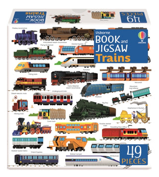 Cover image for 9781803704814 - Usborne Book and Jigsaw Trains