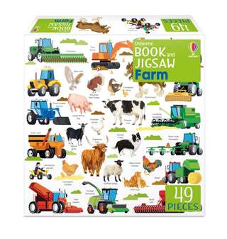 Cover image for 9781803704838 - Usborne Book and Jigsaw Farm