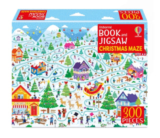 Cover image for 9781803705057 - Usborne Book and Jigsaw Christmas Maze