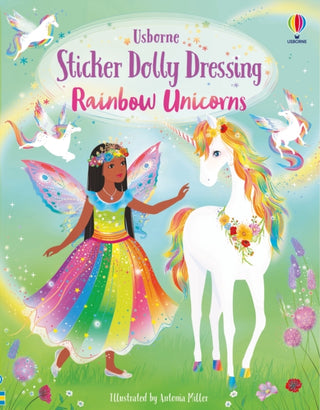 Supplemental image for 9781803707747 - Sticker Dolly Dressing Rainbow Unicorns