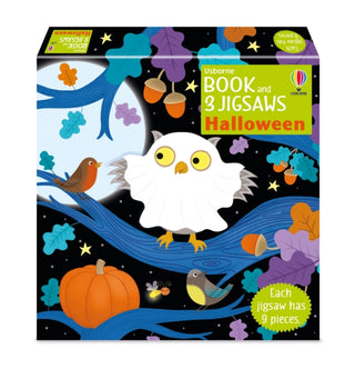 Cover image for 9781803708218 - Usborne Book and 3 Jigsaws: Halloween
