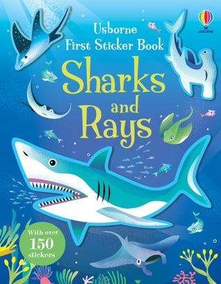 Cover image for 9781803709871 - First Sticker Book Sharks and Rays