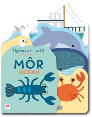 Cover image for 9781804164075 - Llyfrau Wibli Wobli: Môr / Wibbly Wobbly Books: Ocean