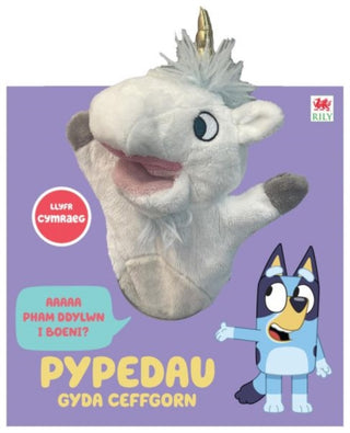 Cover image for 9781804164426 - Cyfres Bluey: Pypedau gyda Ceffgorn