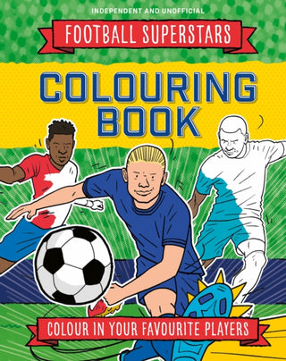 Cover image for 9781804539071 - Football Superstars Colouring Book