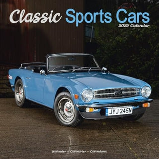 Cover image for 9781804604625 - Classic Sports Cars Calendar 2025 Square Car Wall Calendar - 16 Month