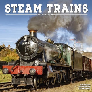 Cover image for 9781804604892 - Steam Trains Calendar 2025 Square Trains Wall Calendar - 16 Month