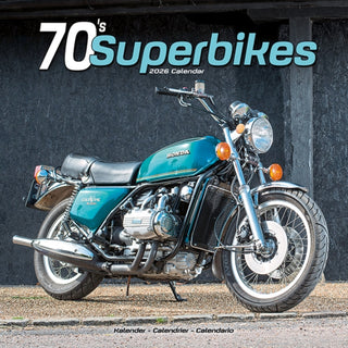 Cover image for 9781804607541 - 70'S Superbikes Calendar 2026  Square Motorbike Wall Calendar - 16 Month