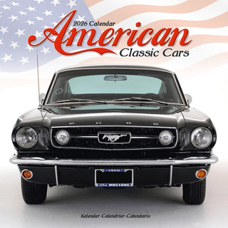Cover image for 9781804607558 - American Classic Cars Calendar 2026  Square Car Wall Calendar - 16 Month