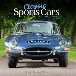 Cover image for 9781804607602 - Classic Sports Cars Calendar 2026  Square Car Wall Calendar - 16 Month