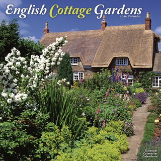 Cover image for 9781804607626 - English Gardens Calendar 2026  Square Scenic Wall Calendar - 16 Month