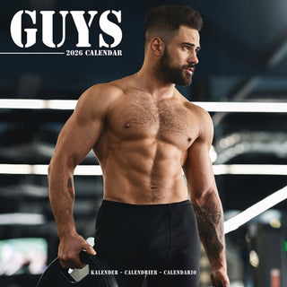 Cover image for 9781804607671 - Guys Calendar 2026  Square Sexy Guys Glamour Wall Calendar - 16 Month