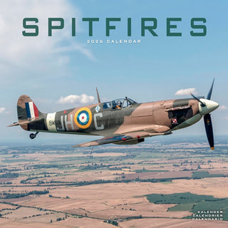 Cover image for 9781804607855 - Spitfires Calendar 2026  Square Plane Wall Calendar - 16 Month