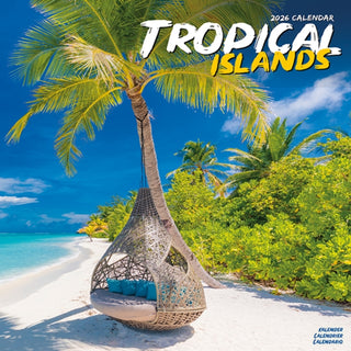 Cover image for 9781804607909 - Tropical Islands Calendar 2026  Square Travel Wall Calendar - 16 Month