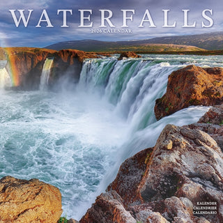 Cover image for 9781804607923 - Waterfalls Calendar 2026  Square Scenic Wall Calendar - 16 Month