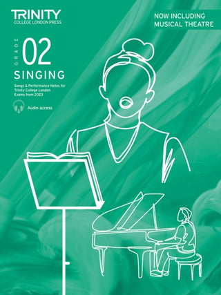 Cover image for 9781804902684 - Trinity College London Singing Exam Pieces from 2023 Grade 2