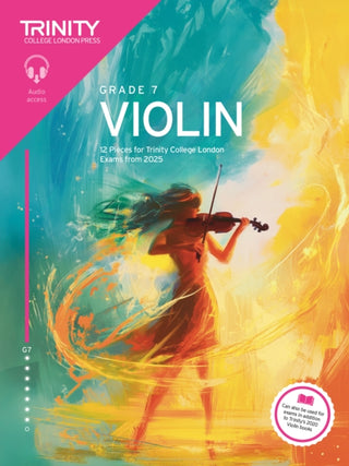Cover image for 9781804906583 - Trinity College London Violin Exam Pieces from 2025: Grade 7