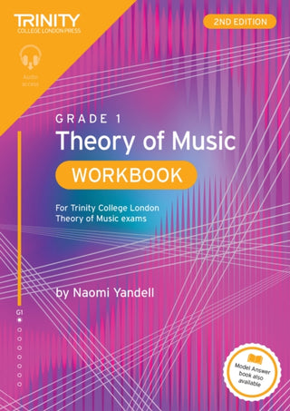 Cover image for 9781804907665 - Trinity College London Theory of Music Workbook Grade 1 (2nd edition)