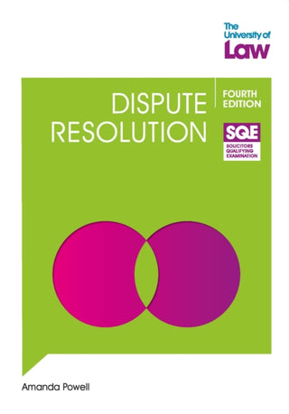 Cover image for 9781805021193 - SQE - Dispute Resolution 4e