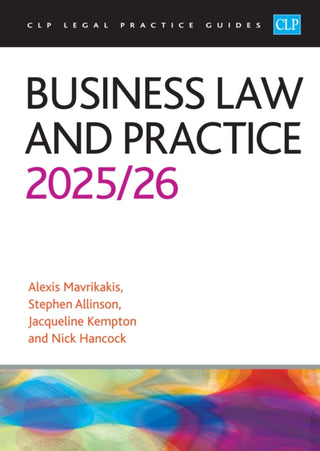 Cover image for 9781805021667 - Business Law and Practice 2025/26
