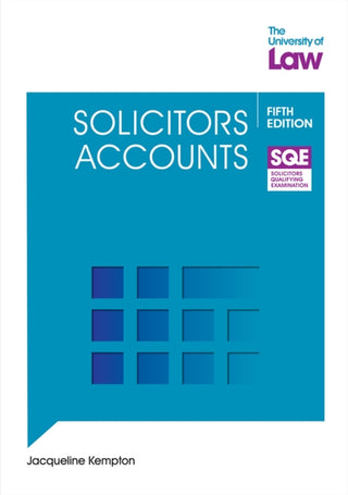 Cover image for 9781805022619 - SQE Solicitors Accounts 5e