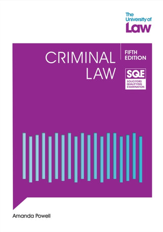 Cover image for 9781805022640 - SQE Criminal Law 5e