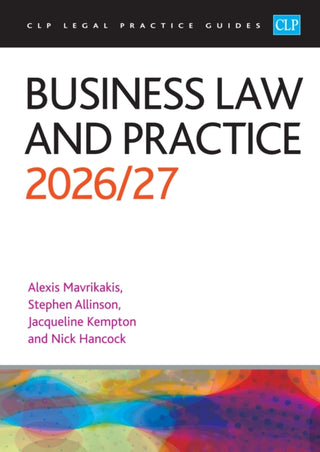 Cover image for 9781805023005 - Business Law and Practice 2026/27