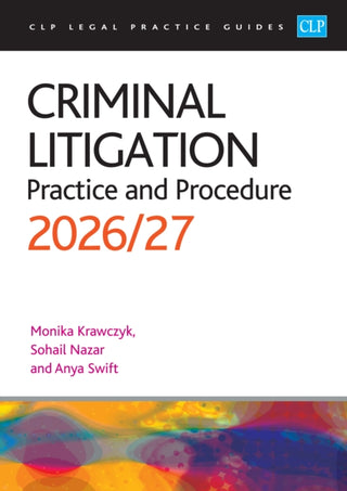 Cover image for 9781805023036 - Criminal Litigation: 2026/27