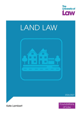 Cover image for 9781805023432 - FOL - Land Law 3e