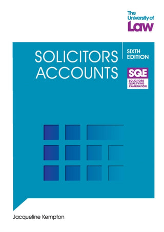 Cover image for 9781805023746 - SQE Solicitors Accounts 6e