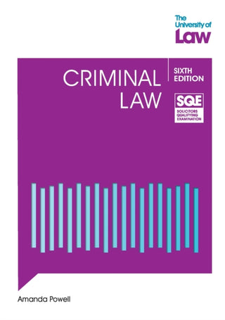 Cover image for 9781805023777 - SQE Criminal Law 6e