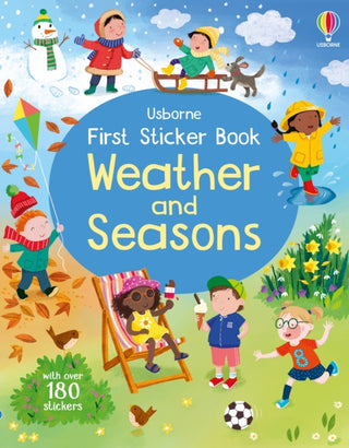 Cover image for 9781805070689 - First Sticker Book Weather and Seasons