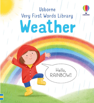 Cover image for 9781805072188 - Very First Words Library: Weather