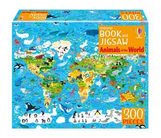 Cover image for 9781805072898 - Usborne Book and Jigsaw Animals of the World
