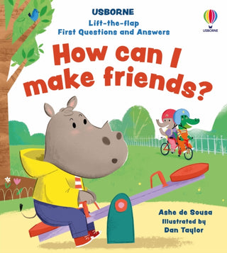 Cover image for 9781805075752 - Lift-the-flap First Questions and Answers How can I make friends?